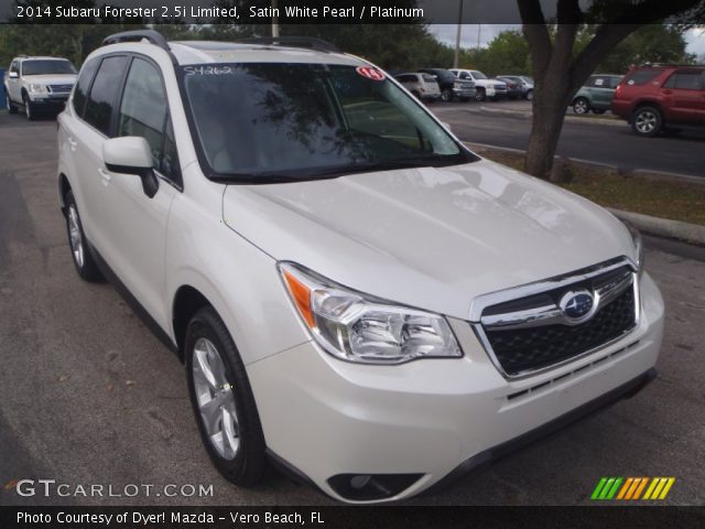 2014 Subaru Forester 2.5i Limited in Satin White Pearl