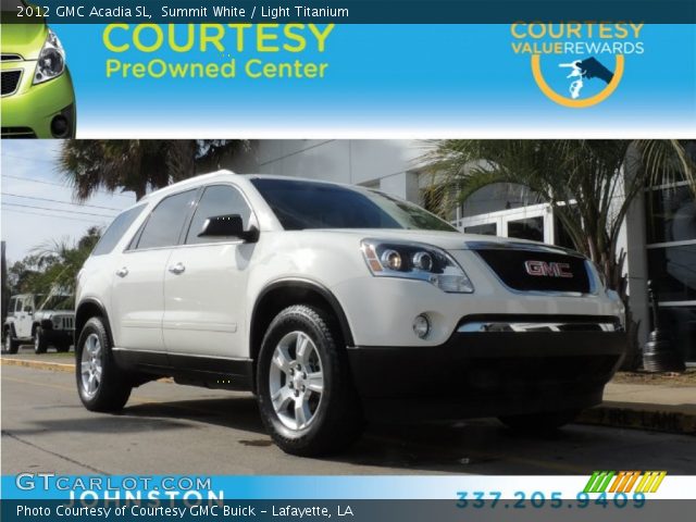 2012 GMC Acadia SL in Summit White