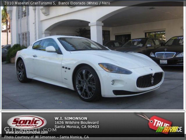 2010 Maserati GranTurismo S in Bianco Eldorado (White)