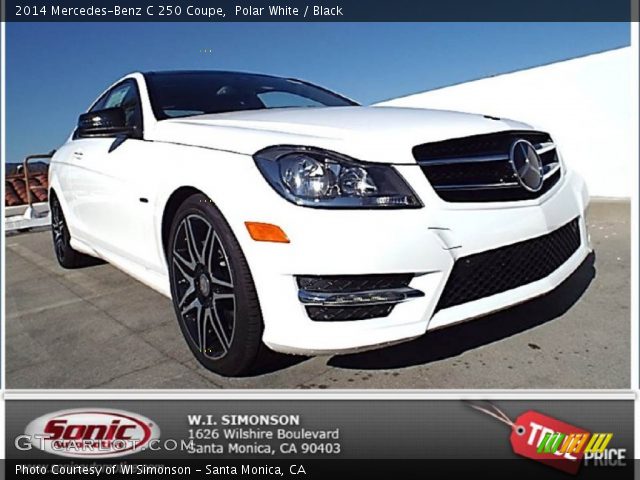 2014 Mercedes-Benz C 250 Coupe in Polar White