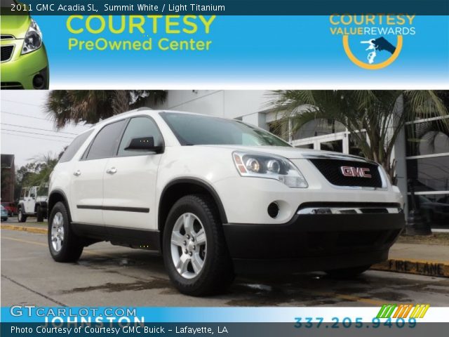 2011 GMC Acadia SL in Summit White