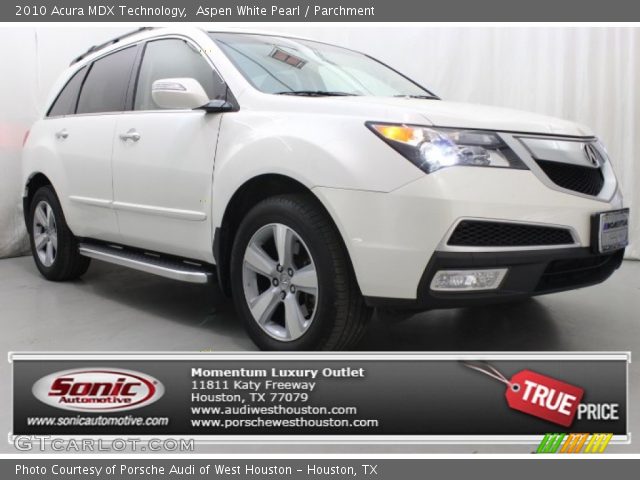 2010 Acura MDX Technology in Aspen White Pearl
