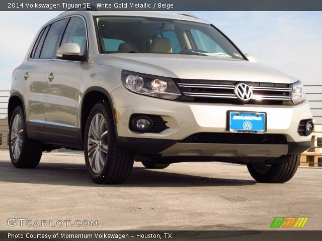 2014 Volkswagen Tiguan SE in White Gold Metallic