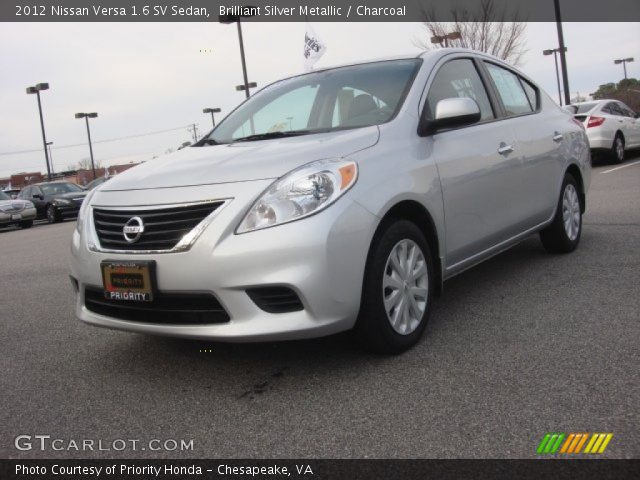 2012 Nissan Versa 1.6 SV Sedan in Brilliant Silver Metallic