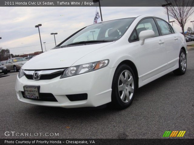 2011 Honda Civic LX Sedan in Taffeta White