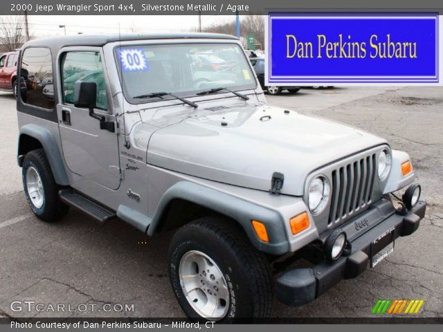 2000 Jeep Wrangler Sport 4x4 in Silverstone Metallic