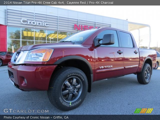 2014 Nissan Titan Pro-4X Crew Cab 4x4 in Cayenne Red