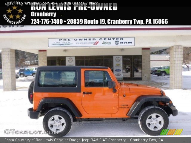 2012 Jeep Wrangler Sport 4x4 in Crush Orange