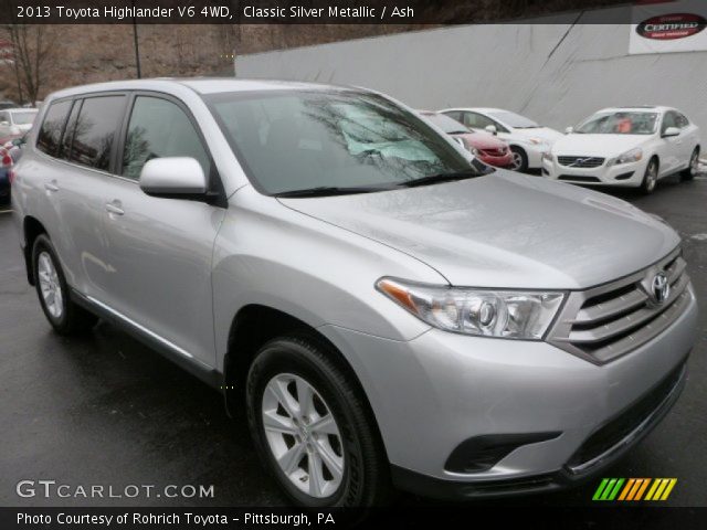 2013 Toyota Highlander V6 4WD in Classic Silver Metallic