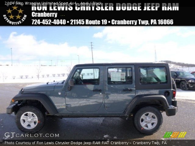 2014 Jeep Wrangler Unlimited Sport 4x4 in Anvil