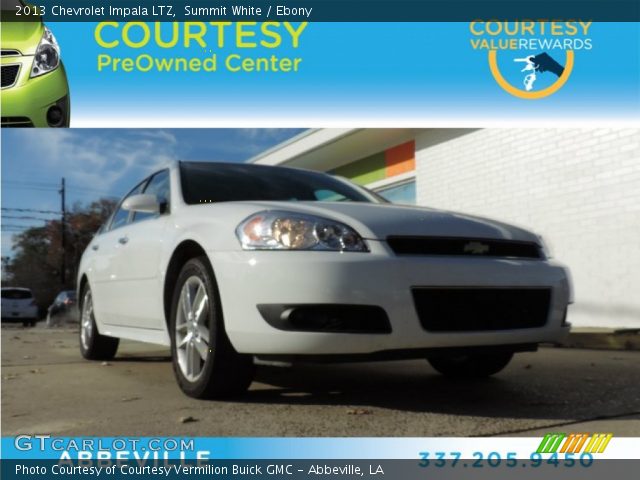 2013 Chevrolet Impala LTZ in Summit White