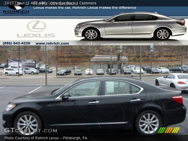 2010 Lexus LS 460 AWD in Obsidian Black