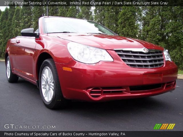 2008 Chrysler Sebring LX Convertible in Inferno Red Crystal Pearl