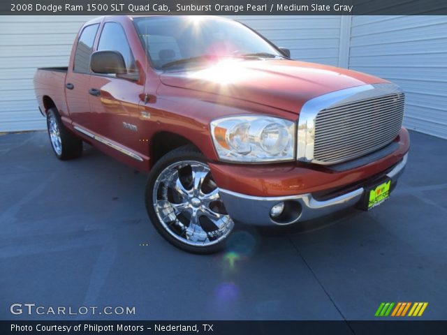 2008 Dodge Ram 1500 SLT Quad Cab in Sunburst Orange Pearl