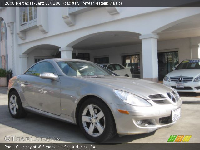 2008 Mercedes-Benz SLK 280 Roadster in Pewter Metallic