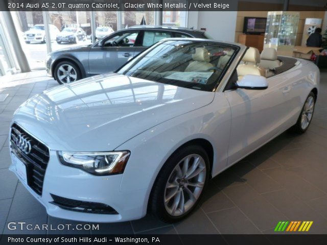 2014 Audi A5 2.0T quattro Cabriolet in Glacier White Metallic