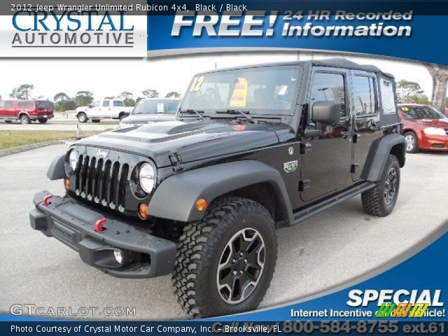 2012 Jeep Wrangler Unlimited Rubicon 4x4 in Black