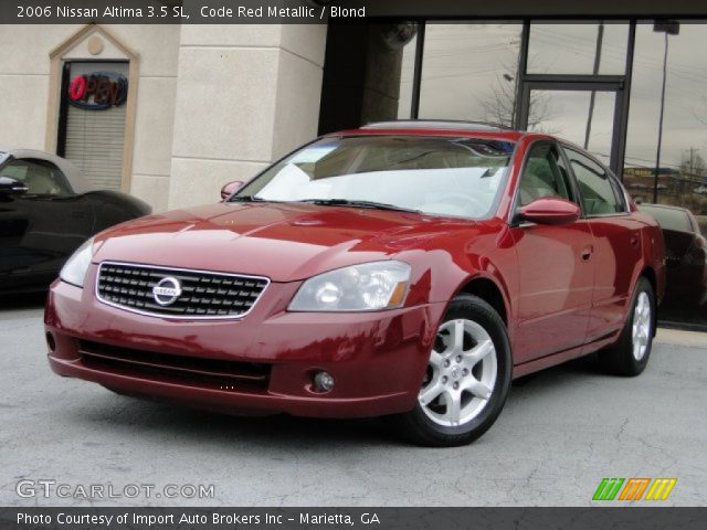 2006 Nissan Altima 3.5 SL in Code Red Metallic