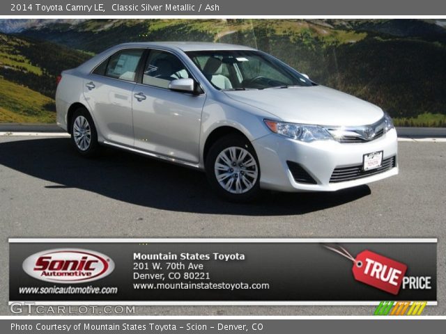 2014 Toyota Camry LE in Classic Silver Metallic