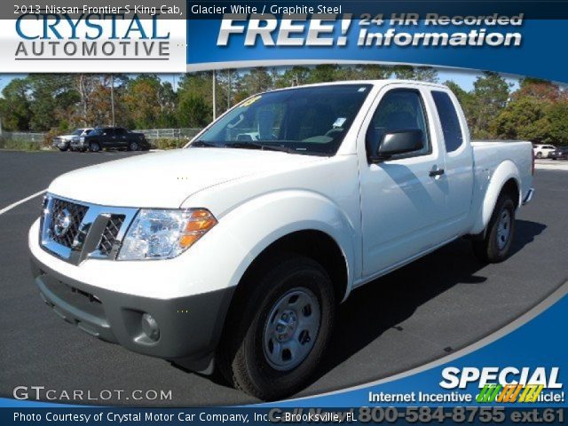 2013 Nissan Frontier S King Cab in Glacier White