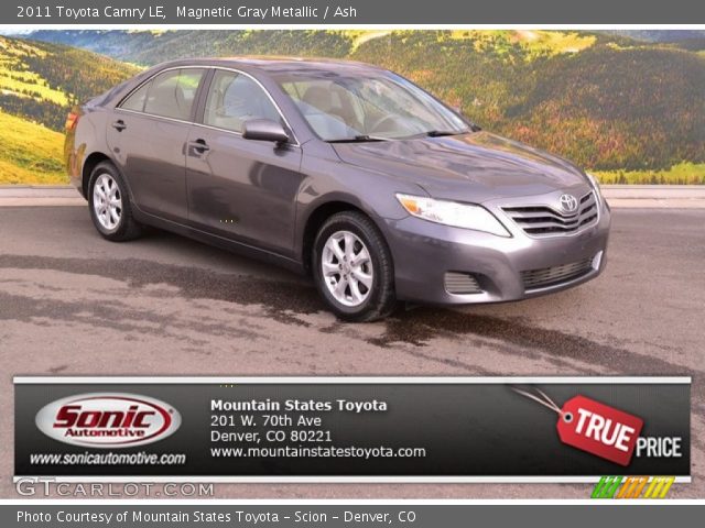 2011 Toyota Camry LE in Magnetic Gray Metallic