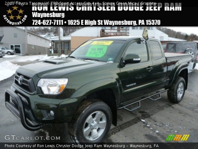 2013 Toyota Tacoma V6 TRD Sport Access Cab 4x4 in Spruce Green Mica