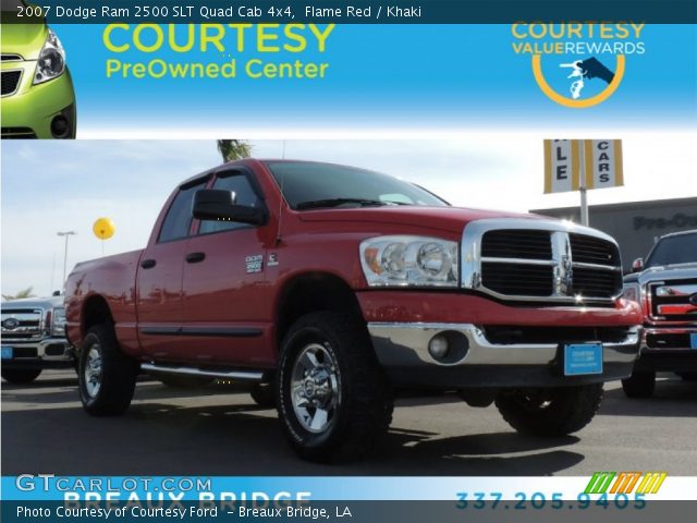 2007 Dodge Ram 2500 SLT Quad Cab 4x4 in Flame Red