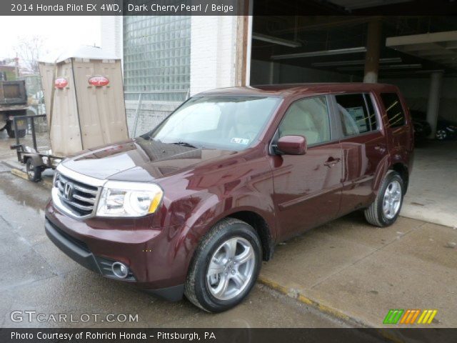 2014 Honda Pilot EX 4WD in Dark Cherry Pearl