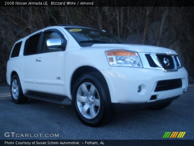 2008 Nissan Armada LE in Blizzard White