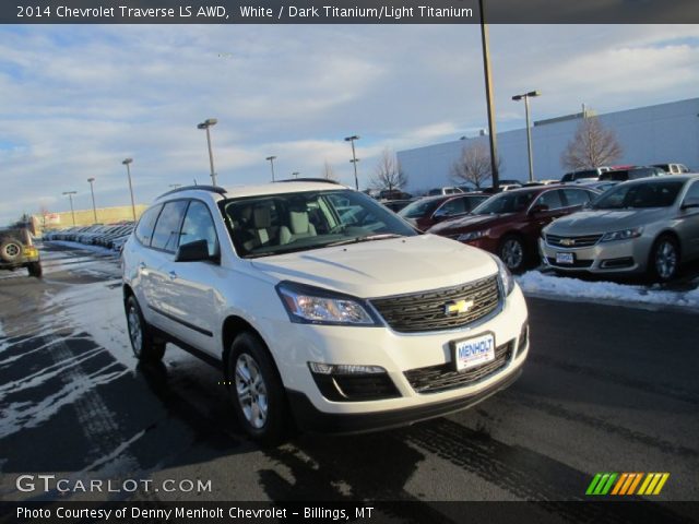 2014 Chevrolet Traverse LS AWD in White