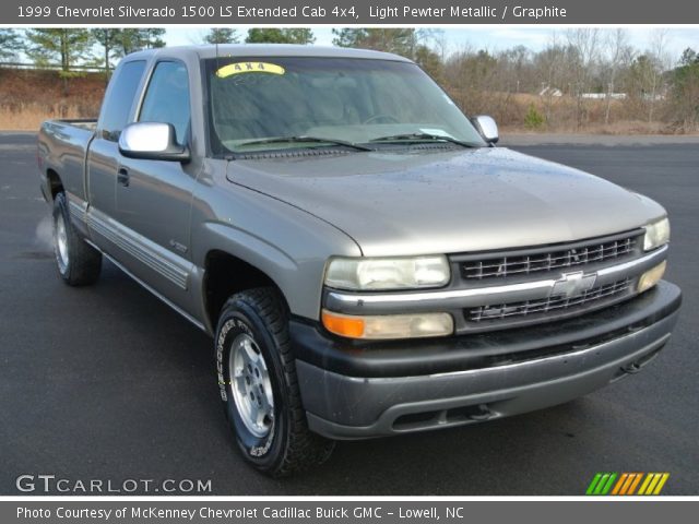 1999 Chevrolet Silverado 1500 LS Extended Cab 4x4 in Light Pewter Metallic