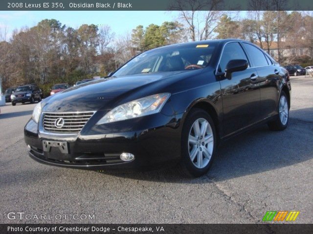 2008 Lexus ES 350 in Obsidian Black