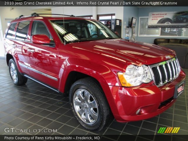 2010 Jeep Grand Cherokee Limited 4x4 in Inferno Red Crystal Pearl