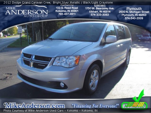 2012 Dodge Grand Caravan Crew in Bright Silver Metallic