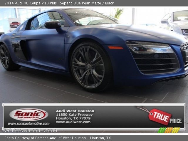 2014 Audi R8 Coupe V10 Plus in Sepang Blue Pearl Matte