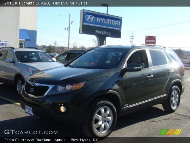 2011 Kia Sorento LX AWD in Tuscan Olive