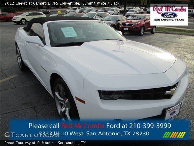 2012 Chevrolet Camaro LT/RS Convertible in Summit White