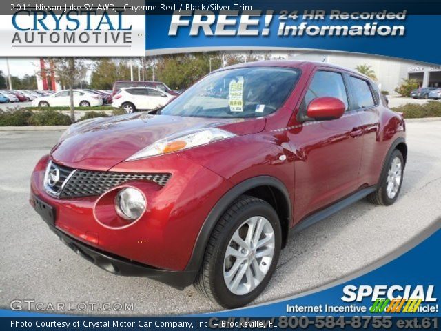 2011 Nissan Juke SV AWD in Cayenne Red
