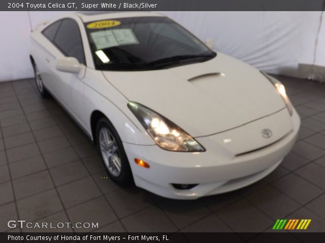 Super White 2004 Toyota Celica Gt Black Silver Interior