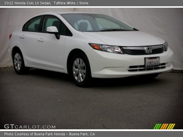 2012 Honda Civic LX Sedan in Taffeta White