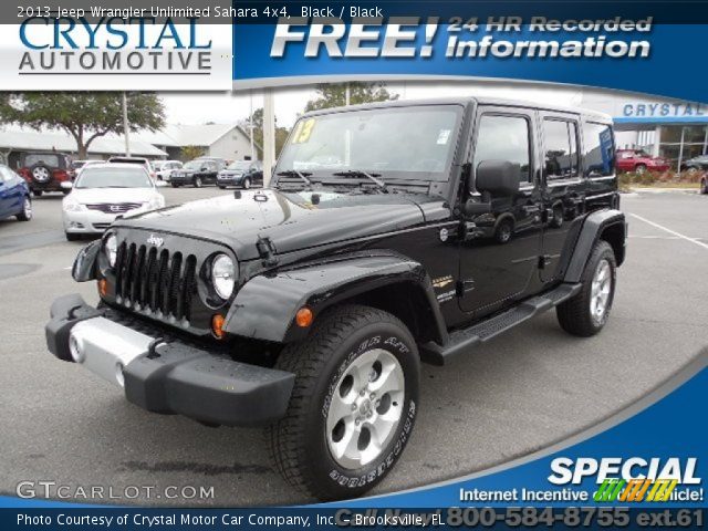 2013 Jeep Wrangler Unlimited Sahara 4x4 in Black