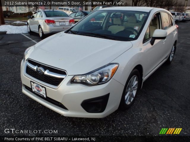 2012 Subaru Impreza 2.0i Premium 5 Door in Satin White Pearl