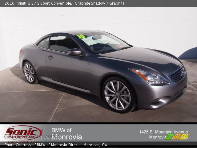 2010 Infiniti G 37 S Sport Convertible in Graphite Shadow