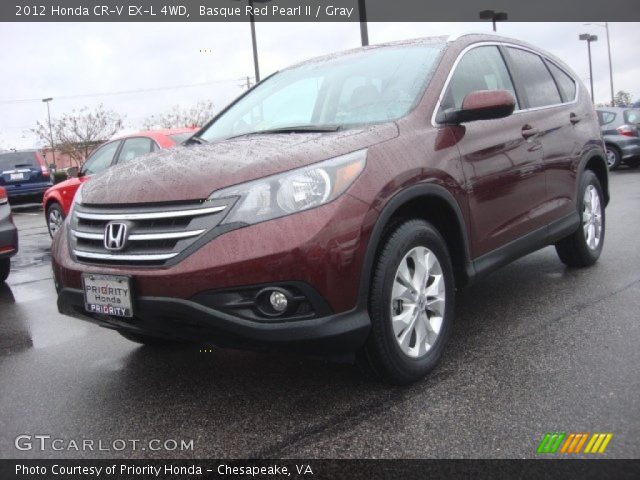 2012 Honda CR-V EX-L 4WD in Basque Red Pearl II