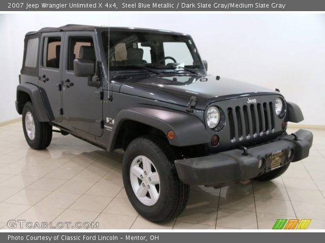 2007 Jeep Wrangler Unlimited X 4x4 in Steel Blue Metallic