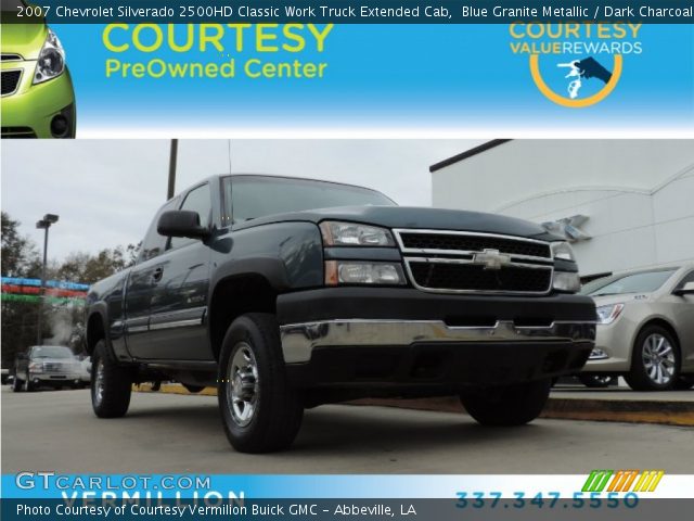 2007 Chevrolet Silverado 2500HD Classic Work Truck Extended Cab in Blue Granite Metallic