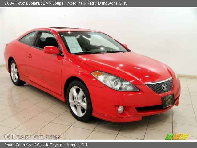 2004 Toyota Solara SE V6 Coupe in Absolutely Red