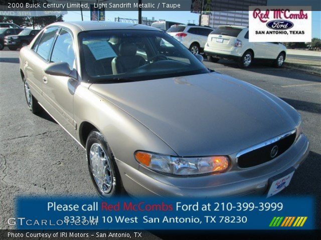2000 Buick Century Limited in Light Sandrift Metallic