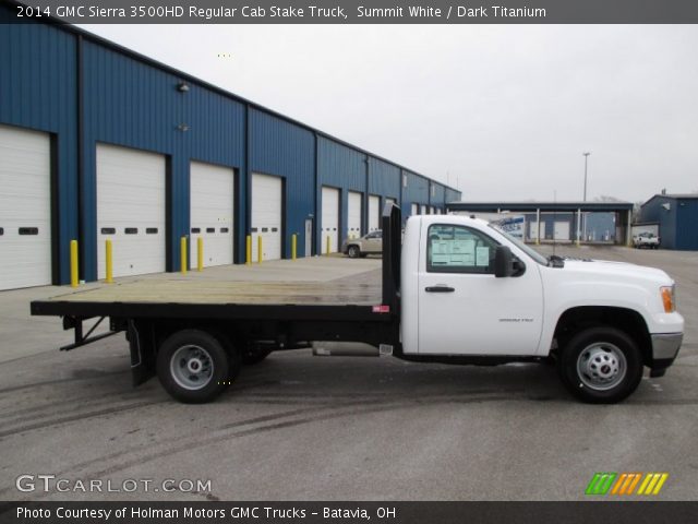 2014 GMC Sierra 3500HD Regular Cab Stake Truck in Summit White
