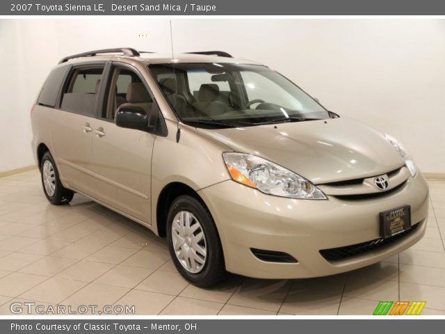 2007 Toyota Sienna LE in Desert Sand Mica